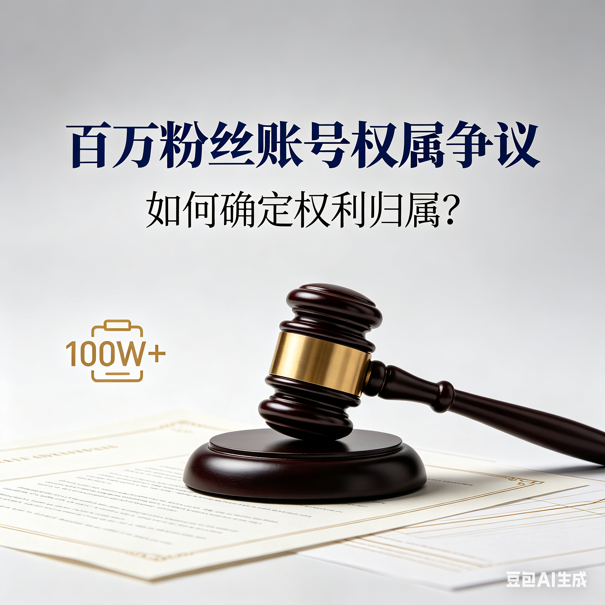 百萬(wàn)粉絲賬號(hào)發(fā)生權(quán)屬爭(zhēng)議，如何確定權(quán)利歸屬？